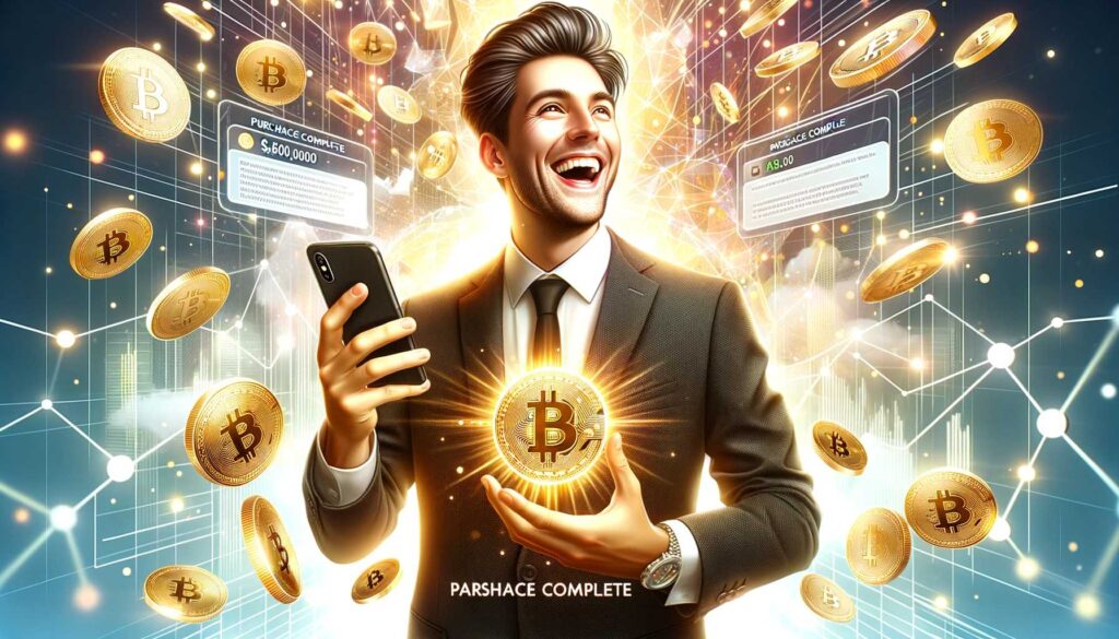 Happy First Time Bitcoin Crypto Purchase