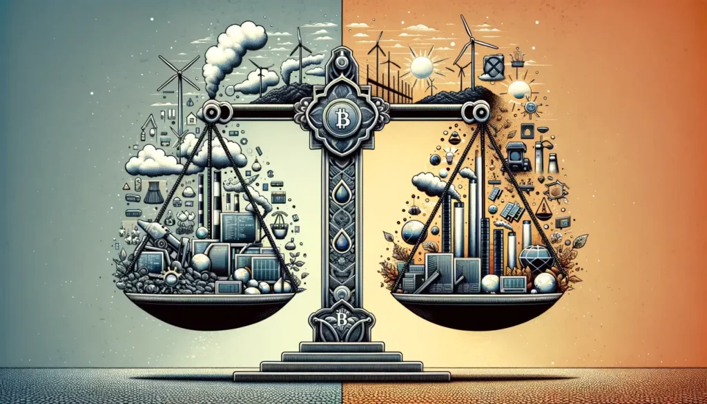 Environmental Impact of Bitcoin Mining Comparative Views